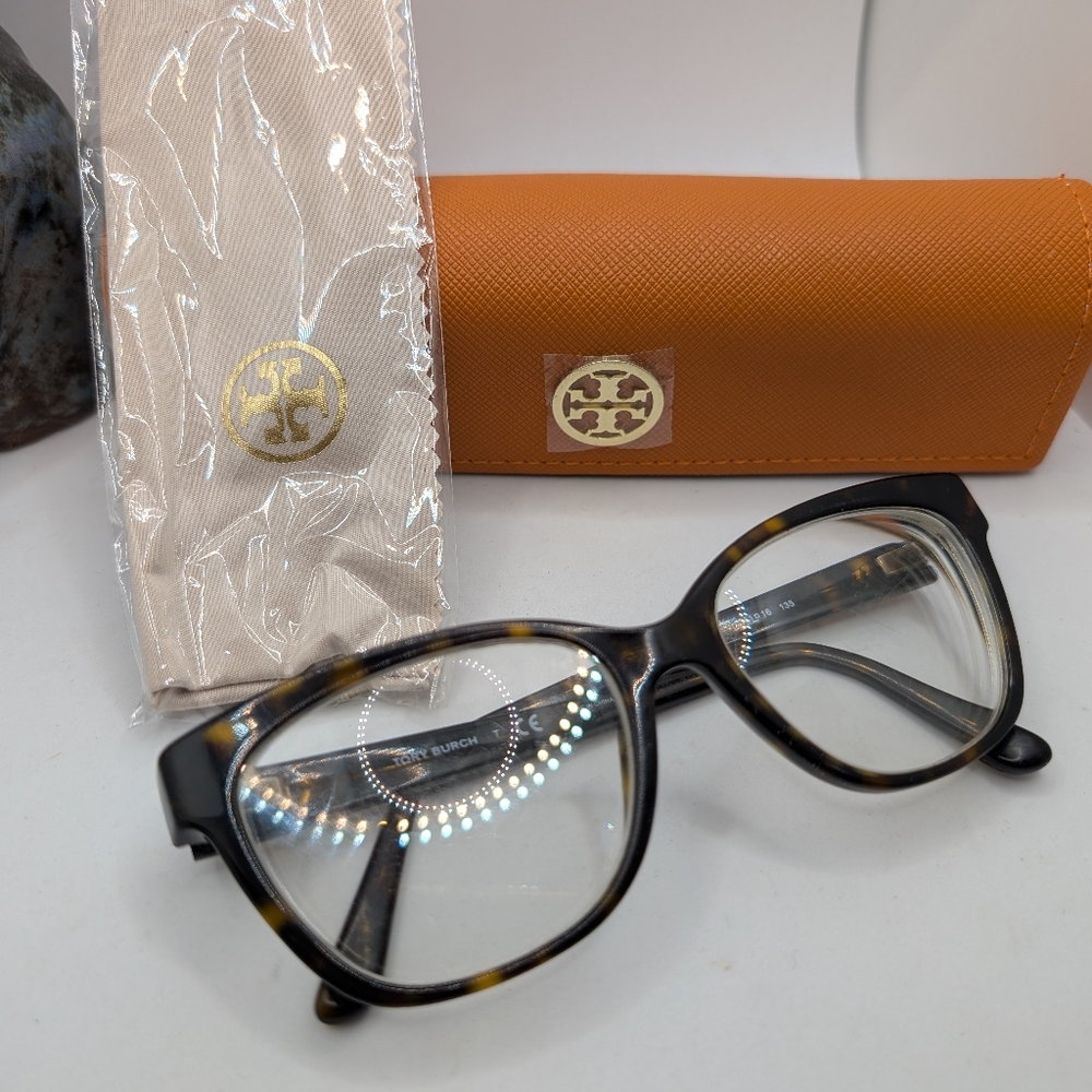 Tory Burch Tortoiseshell and Black Optical Glasses